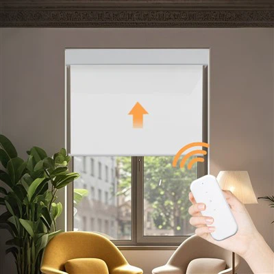 Blackout Roller Blinds Full Shades Windows Fabric Shutters Spring Polyester Slat Full Blackout